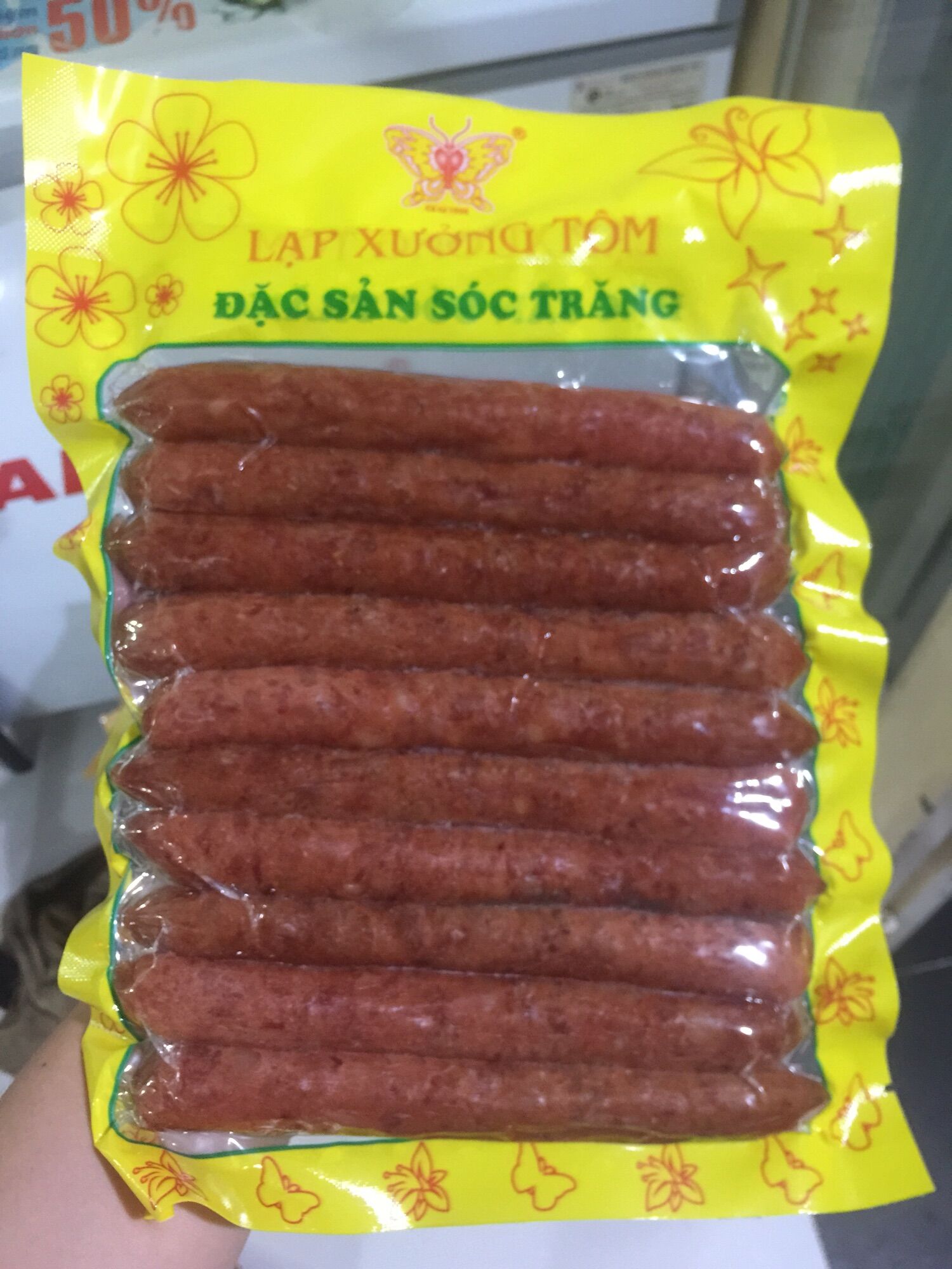Lạp xưởng tôm Sóc Trăng 500g