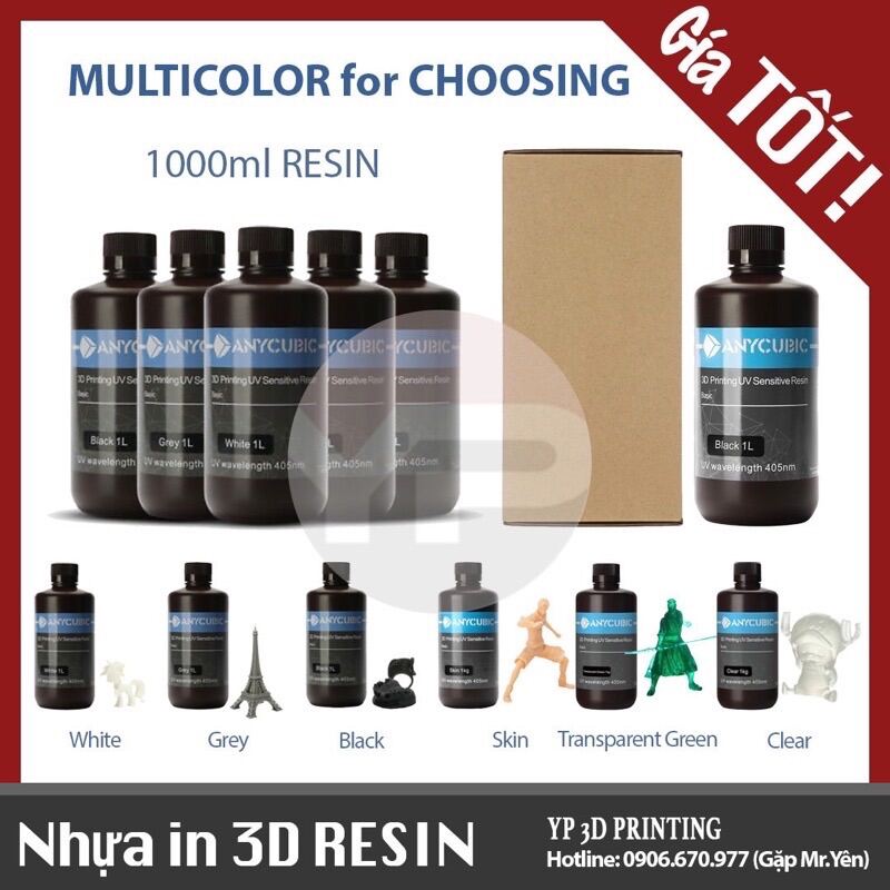 Anycubic Basic Sensitive Resin 1000ml - Nhựa in 3D Resin Anycubic