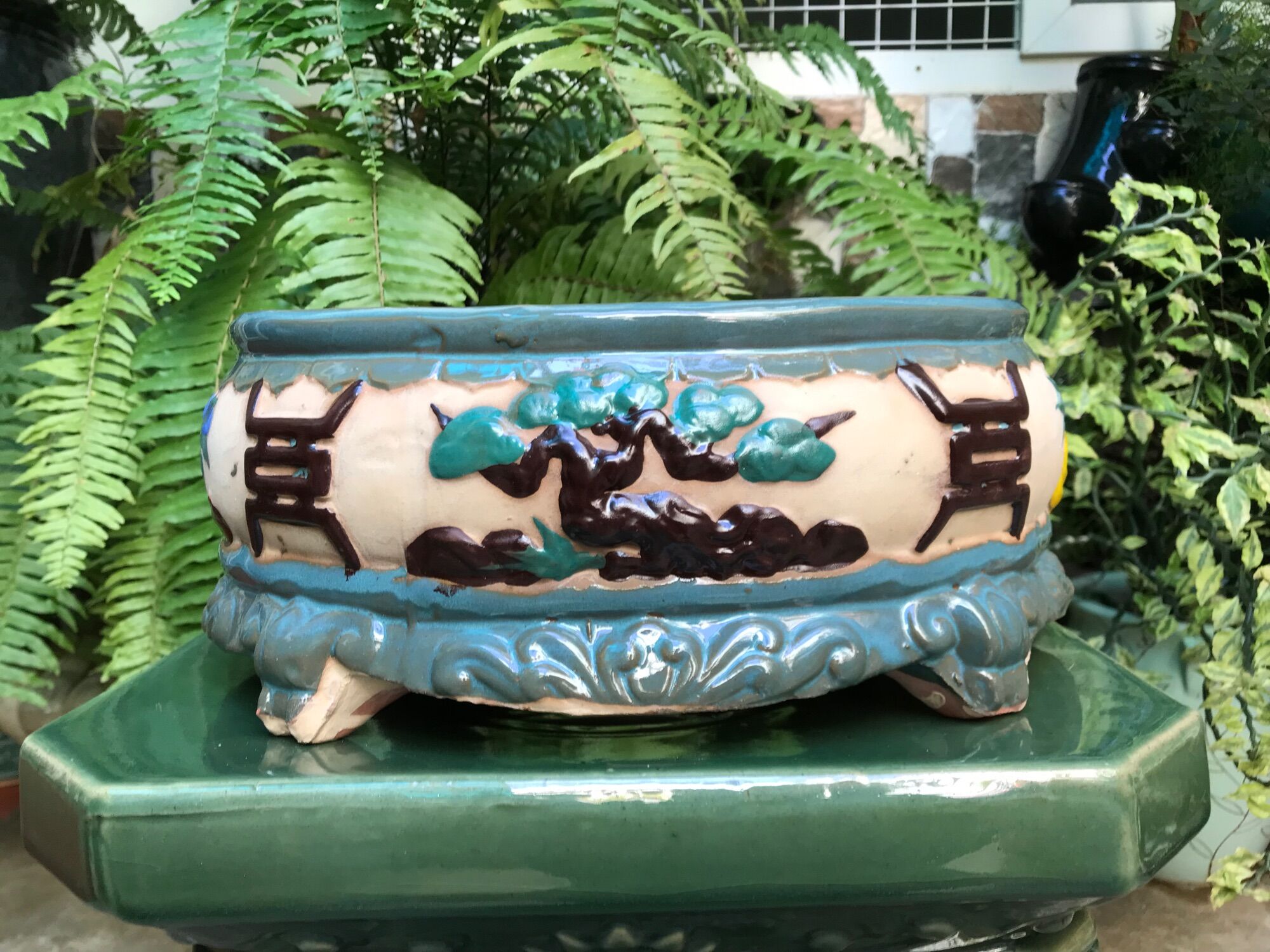 Chậu sứ bonsai kiểu ovan ( Bể Khánh)