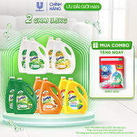 COMBO 2 Nước rửa chén Sunlight Thiên Nhiên Can 3.5kg & Chanh Can 3.6kg | Công nghệ Rhamno Clean | Đánh bay dầu mỡ ngay cả trên đồ nhựa
