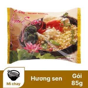 Mì chay a-one hương sen 85g thùng 30 gói