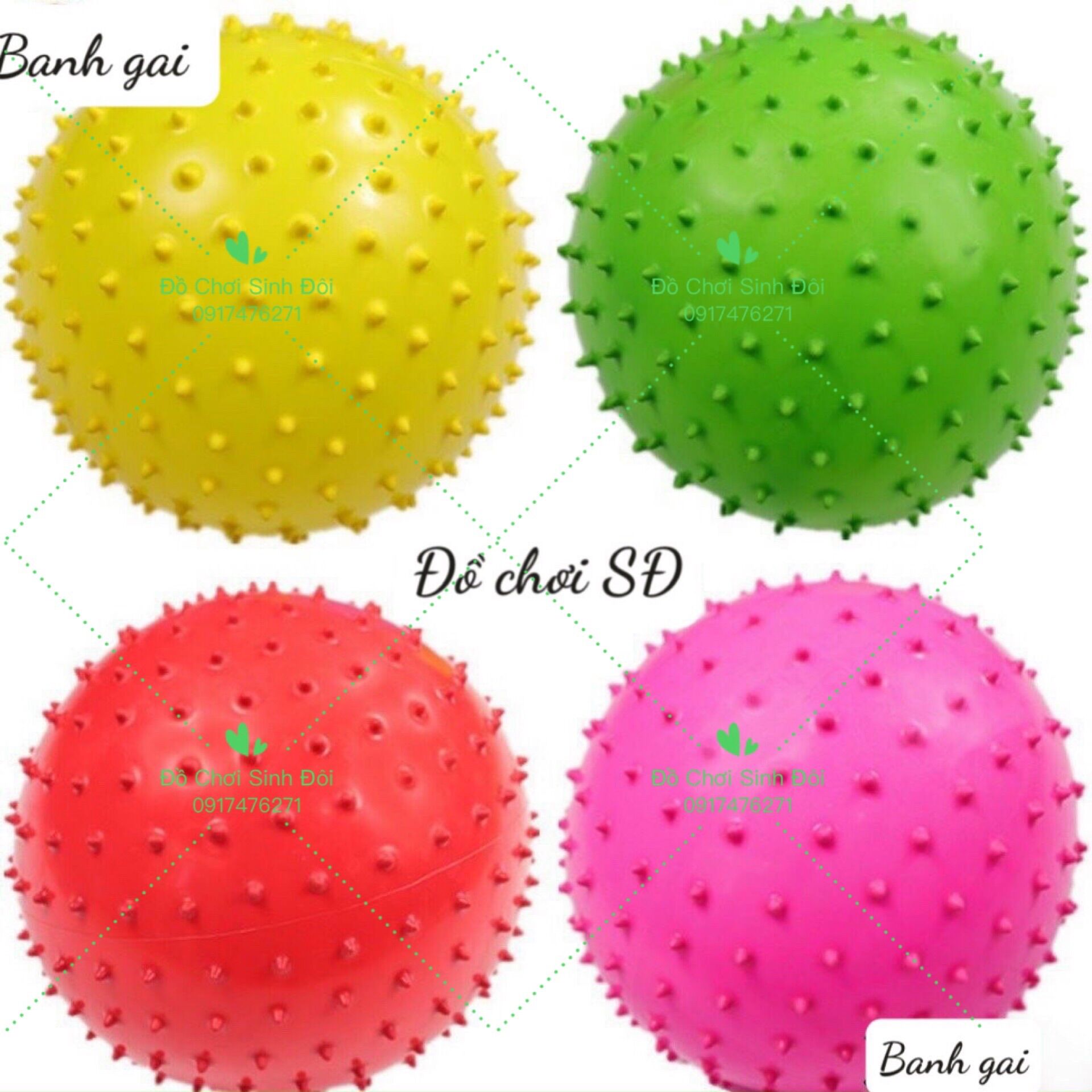 Banh gai - 1 trái ngẫu nhiên- đồ chơi vận động