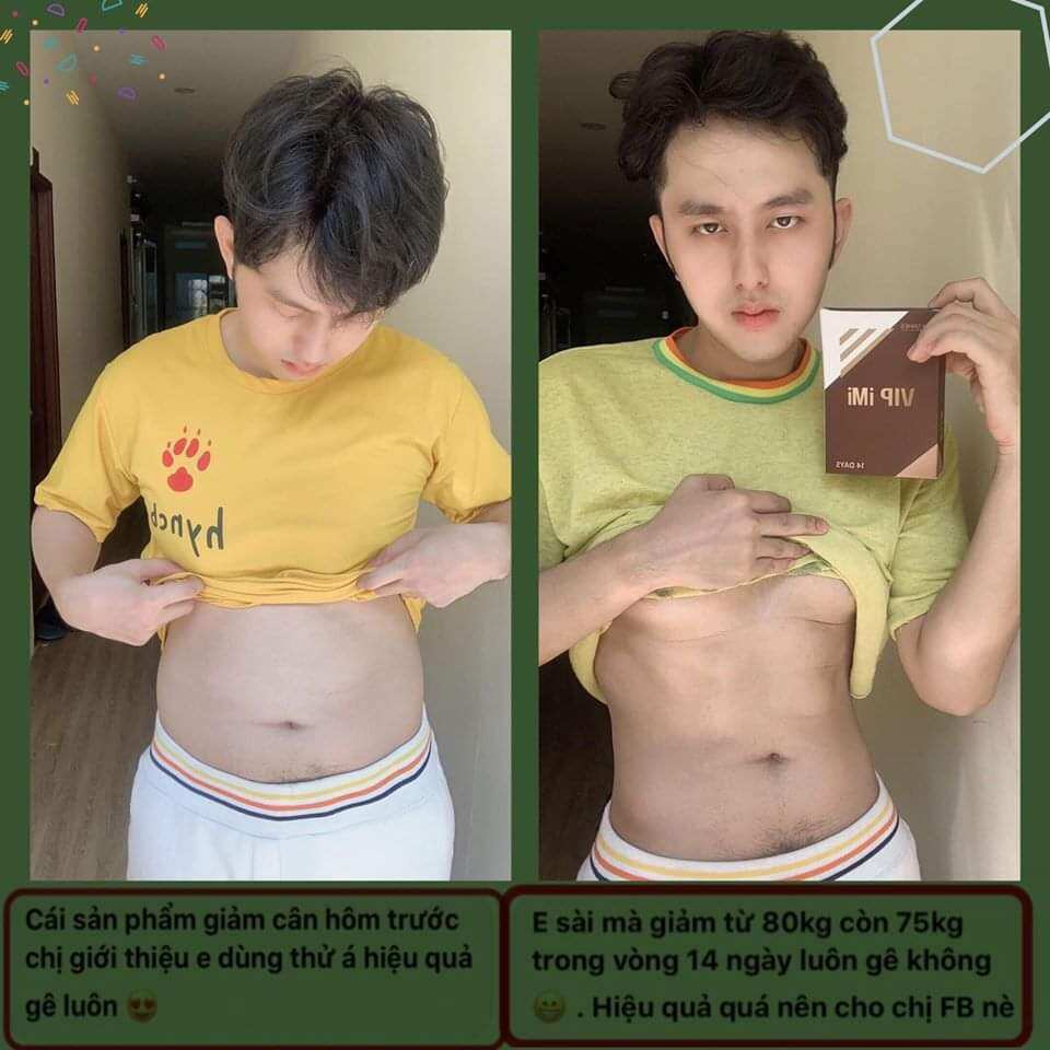 Detox giảm cân Vip imi hủy mỡ và thải mở thừa vĩnh viễn 2 tuần