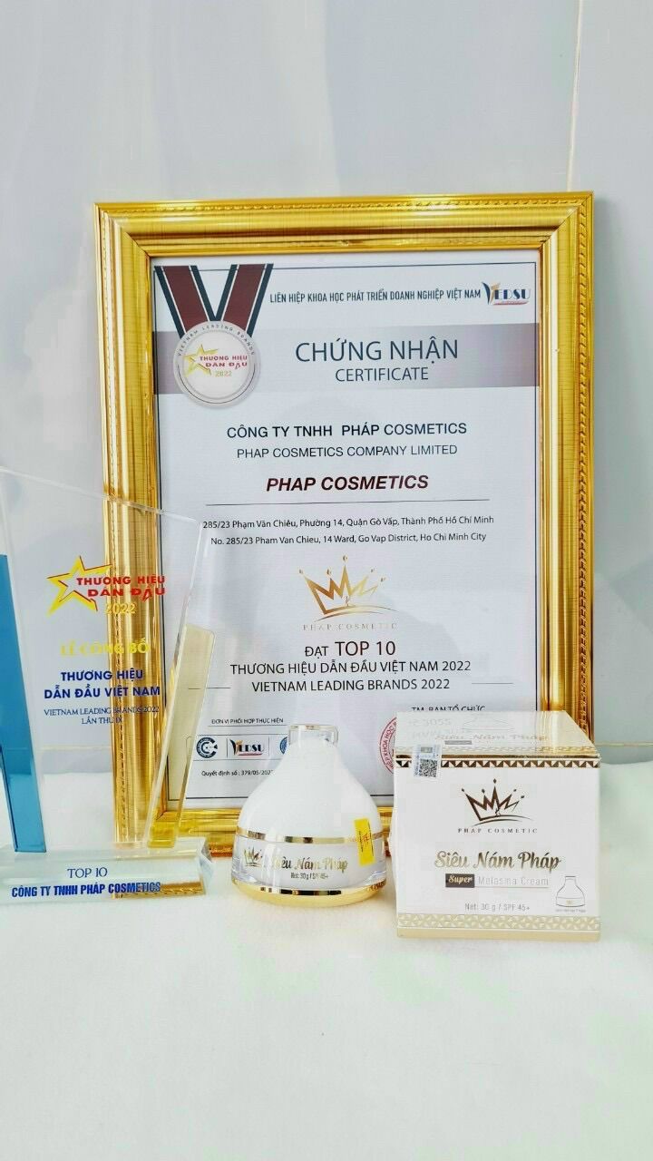 [TẶNG KÈM SERUM LINH CHI] KEM FACE SIÊU NÁM PHÁP COSMETIC SPF 45+
