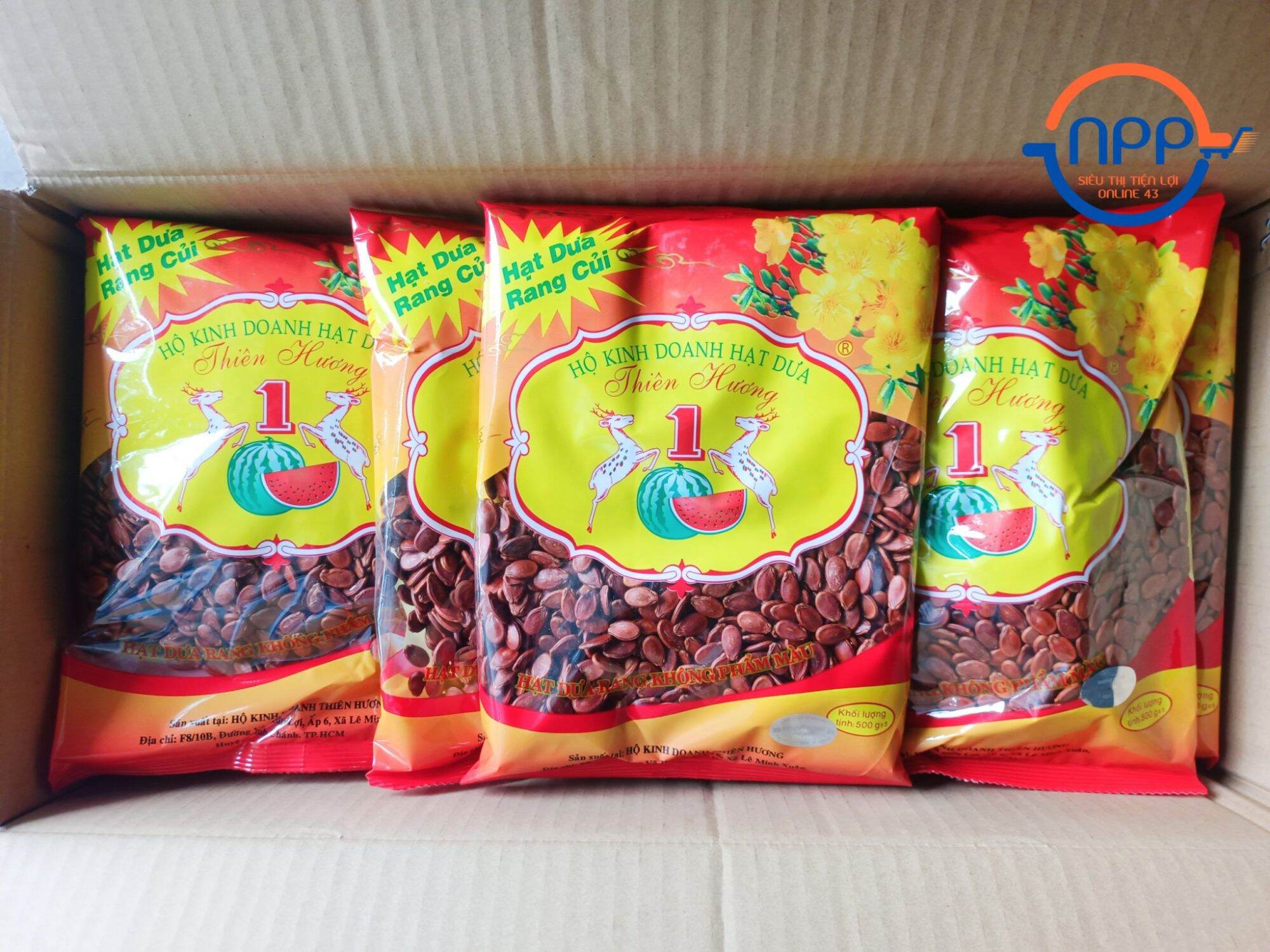 Hạt dưa rang củi Thiên Hương gói 500g