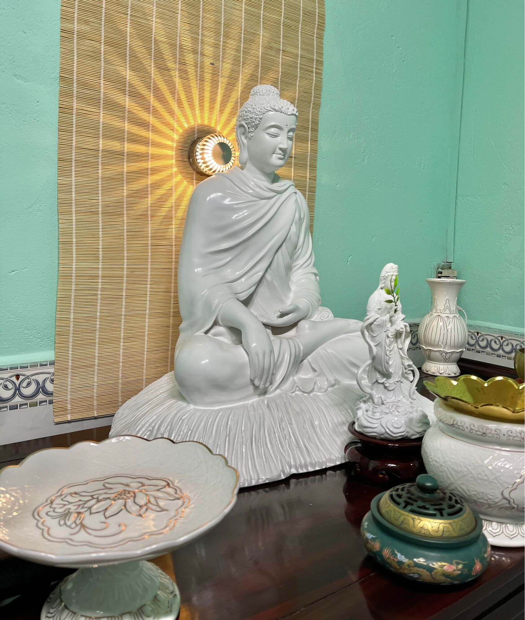 Tôn Tượng Bổn Sư 40CM Composite