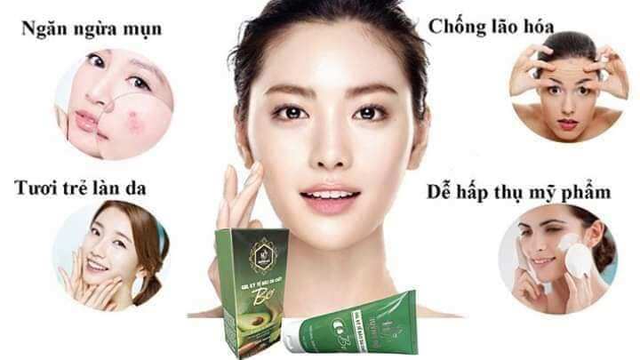 gel tẩy tế bào chết bơ huỳnh đổ
