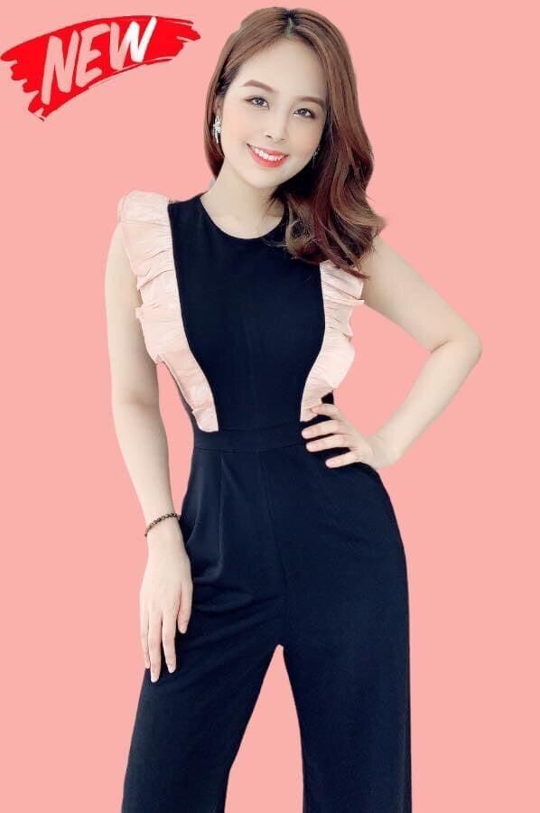 jumpsuit nữ quần dài ống suông