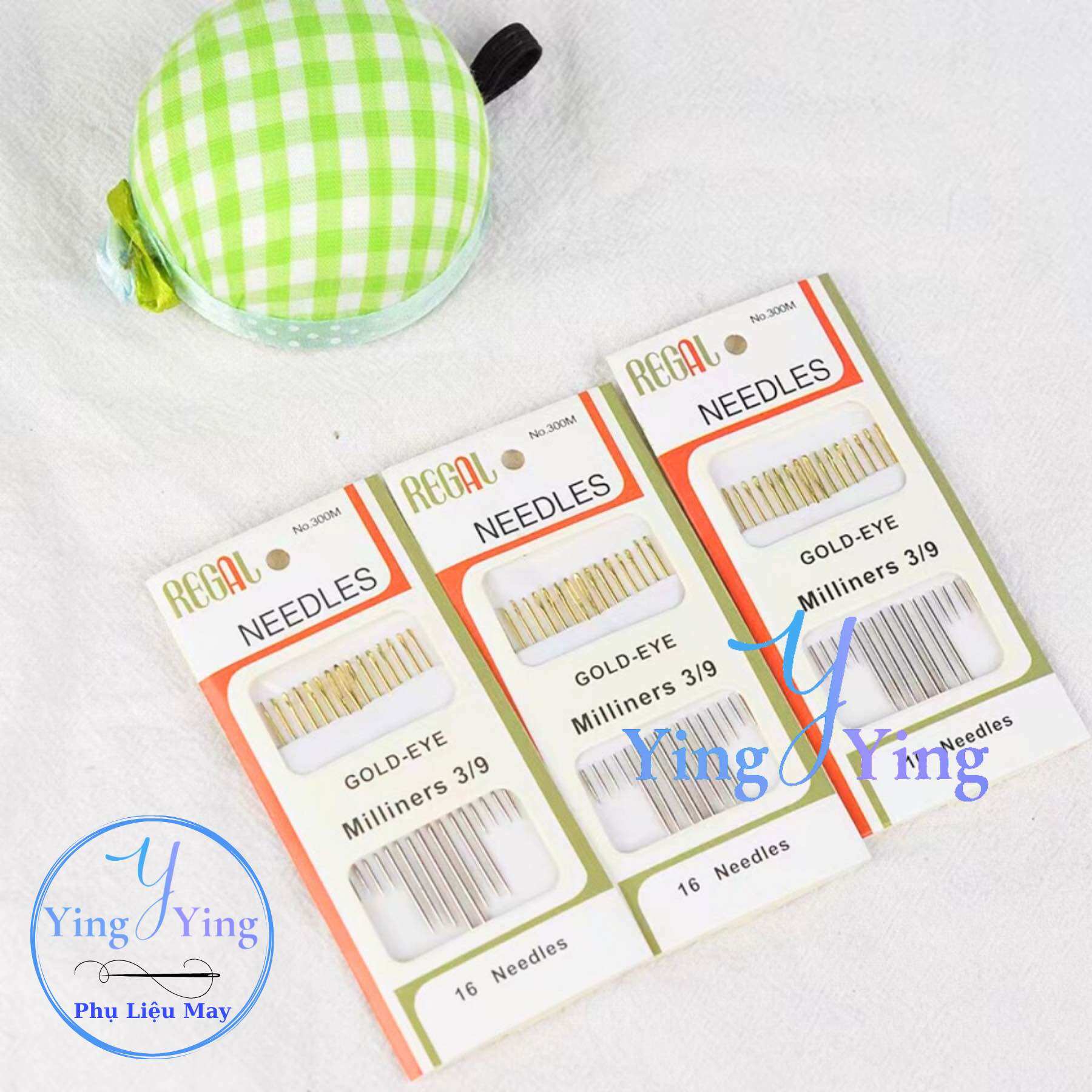 Set 16 cây Kim may tay - Kim Thêu đuôi vàng đủ các size giá rẻ tiện lợi