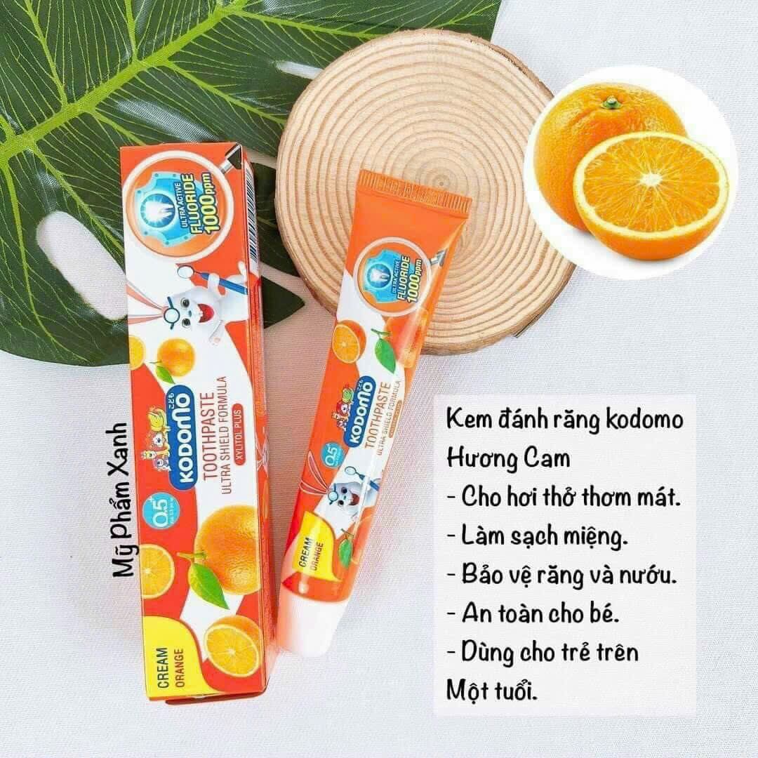 kem đánh răng em bé kodomo thái lan