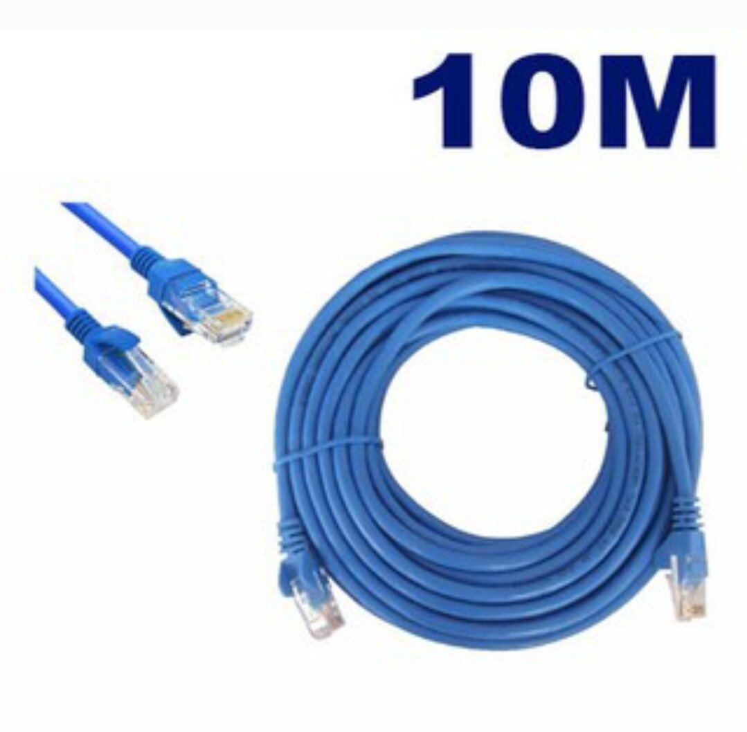 Cáp mạng lxf bấm sẵn đúc 2 đầu cat5e - màu xanh