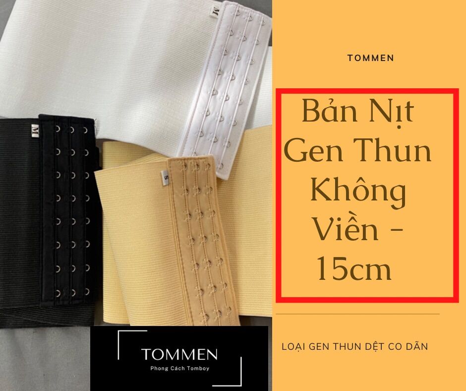 Bản Nịt Ngực Tomboy thun dệt 15cm
