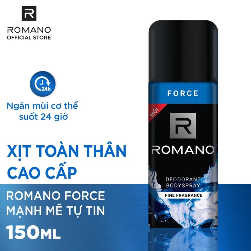 xịt khử mùi romano 150ml
