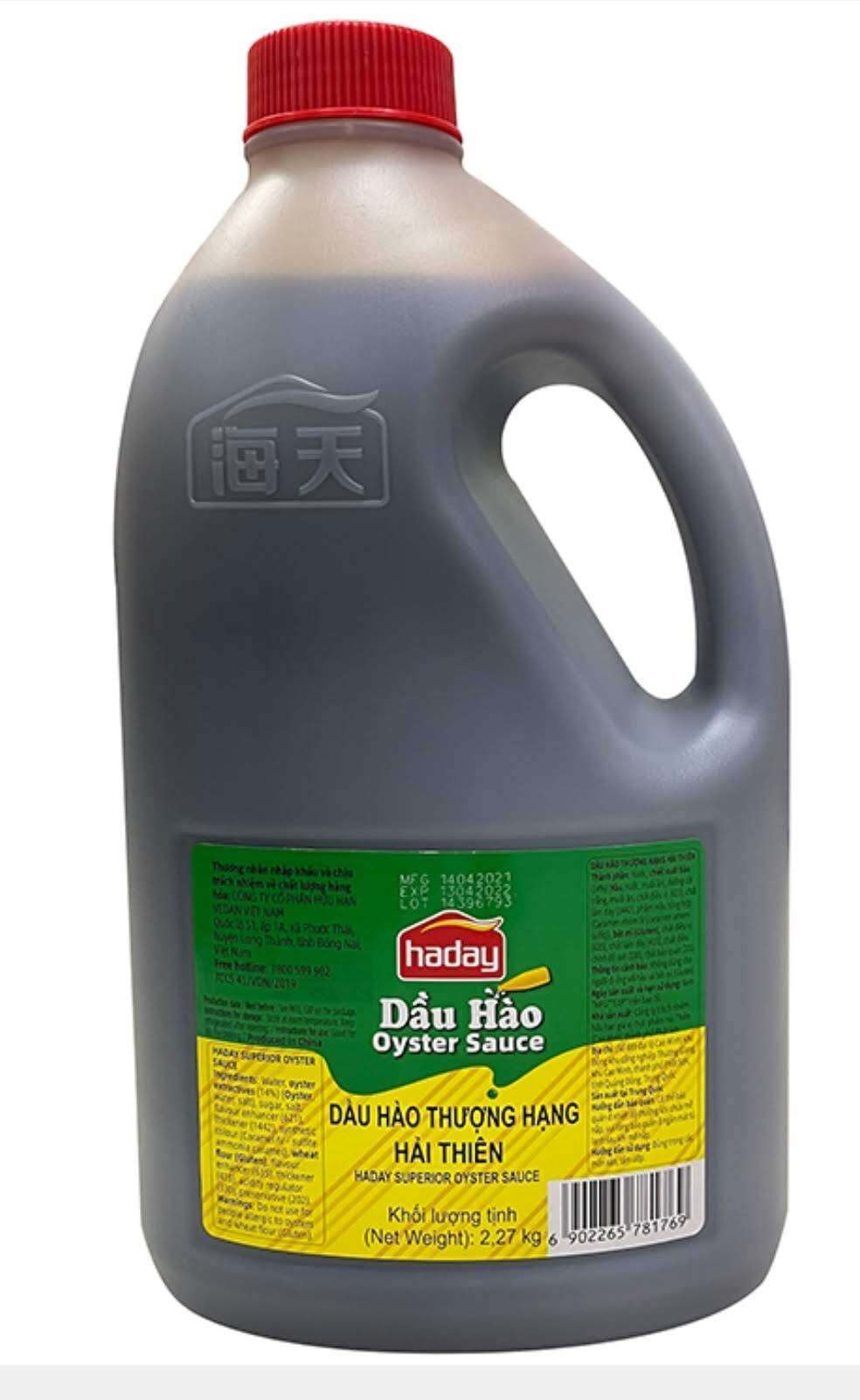 Dầu hào thượng hạng Hải Thiên, dầu hào Haday 2,27kg