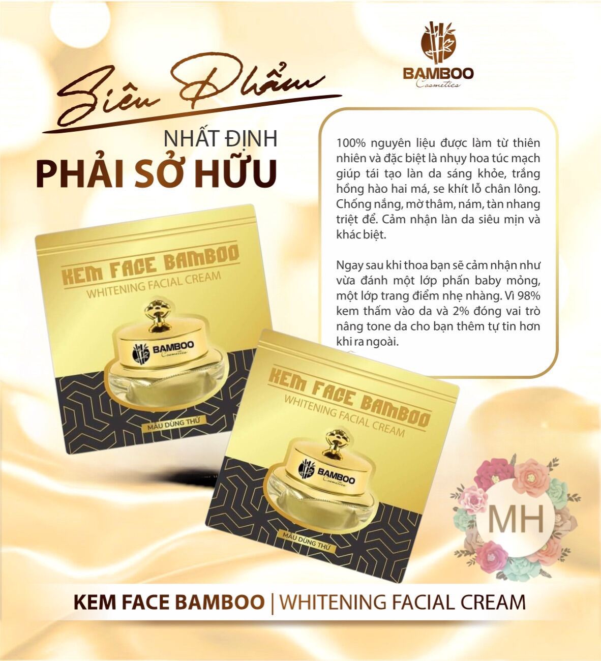 Kem Face Lụa Bamboo - Gói Mini