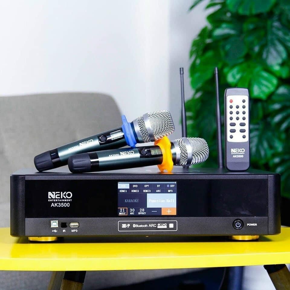 [Trả góp 0%]Đẩy liền vang số liền micro không dây NEKO AK3500