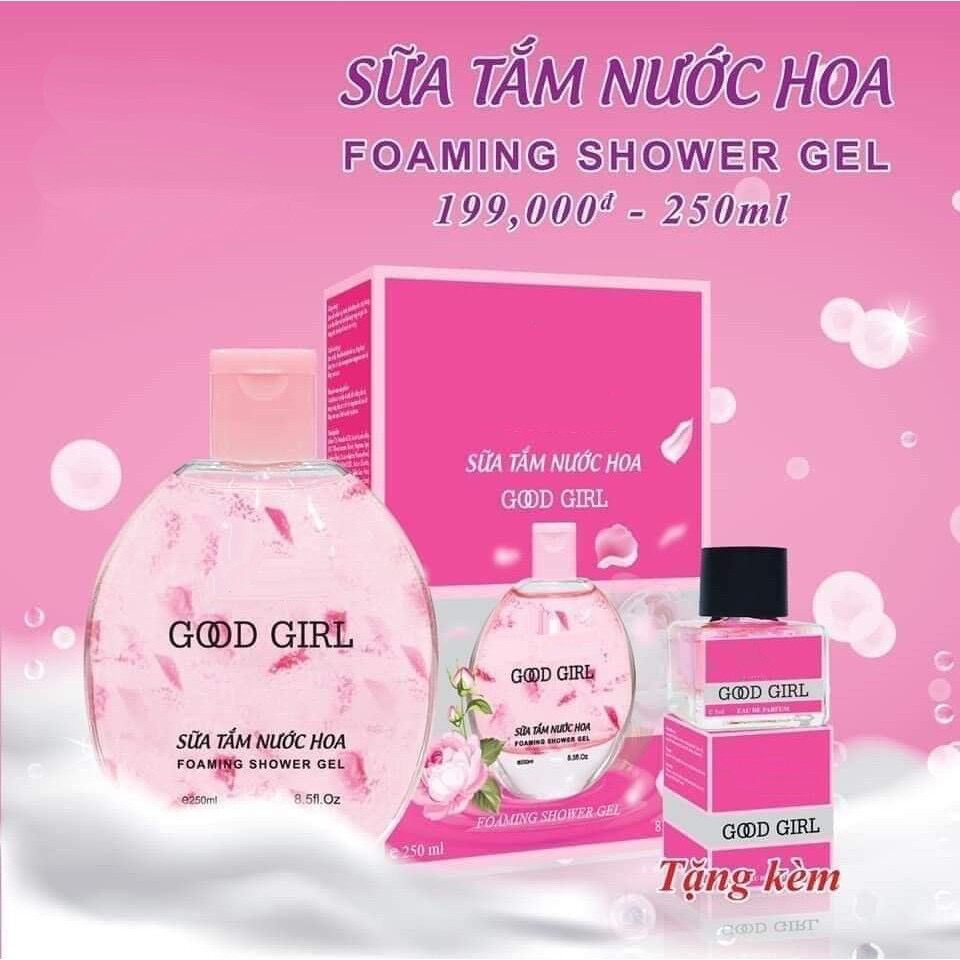 Sữa tắm good girl tặng kèm nước hoa mini