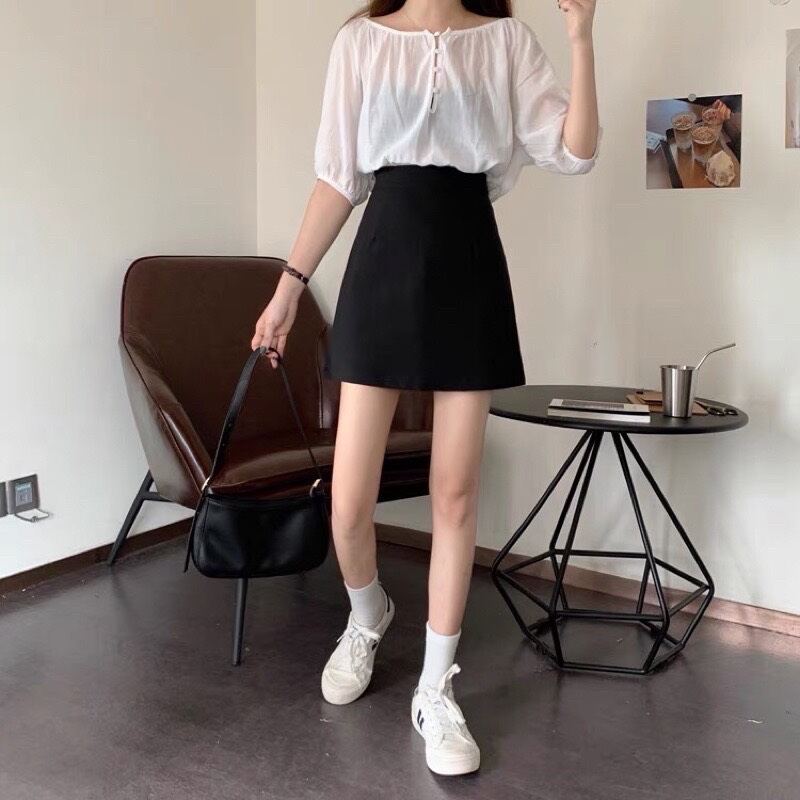 Chân váy chữ A xinh hình thật A1