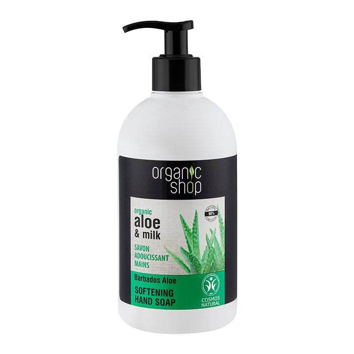Nước rửa tay dưỡng da tay chiết xuất Sữa & Nha Đam Organic Shop 500ml