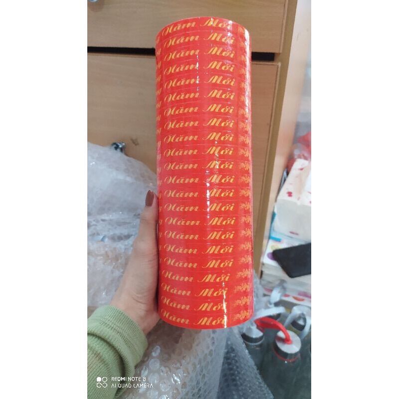 3 cuộn băng keo In chữ Chúc Mừng Năm Mới (18m/cuộn)
