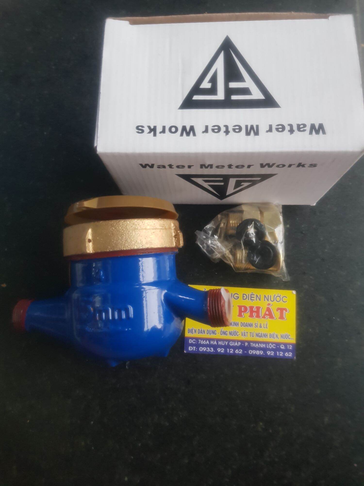 Công tơ nước đồng hồ nước sinh hoạt bằng gang fg 21-dn15