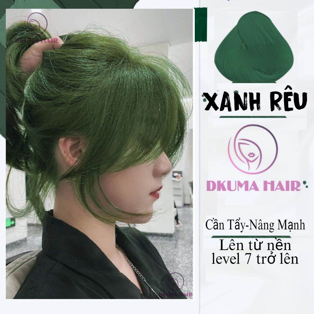 Trót u mê màu tóc xanh rêu thì đừng bỏ lỡ bài này nhé  Shuvl Professional  Vietnam