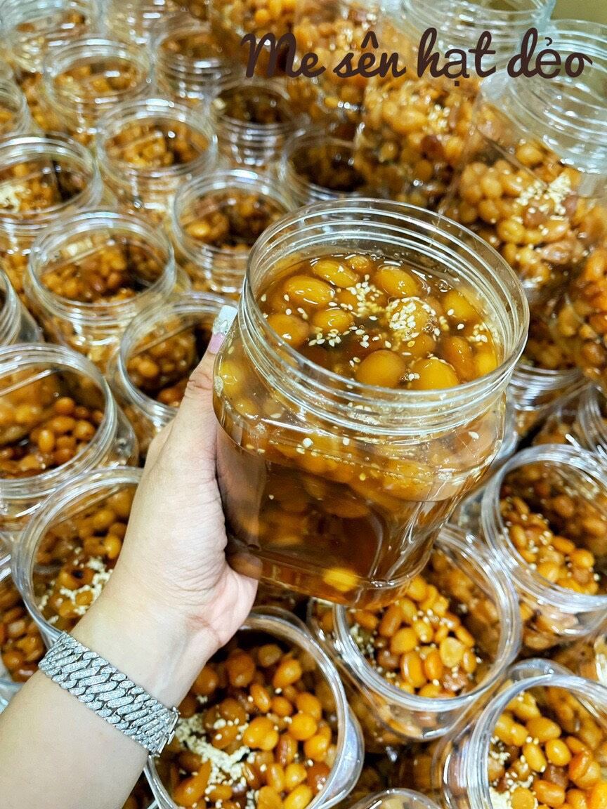 1kg me dẻo rim đác, me dẻo rim thơm tặng kèm đậu phộng rang, 900g me ngâm không hạt