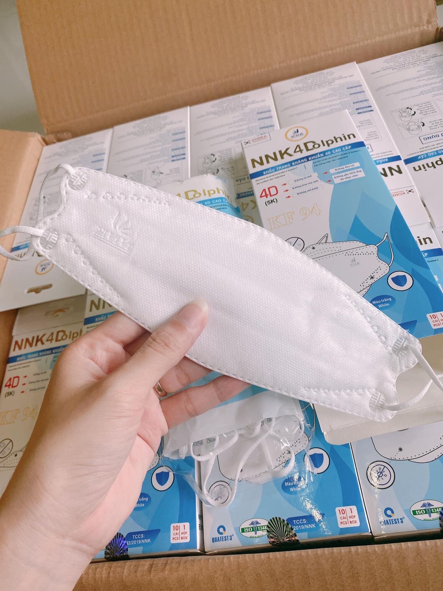 Khẩu trang kháng khuẩn 4d cao cấp kf94 nnk 4dolphin công nghệ hàn quốc