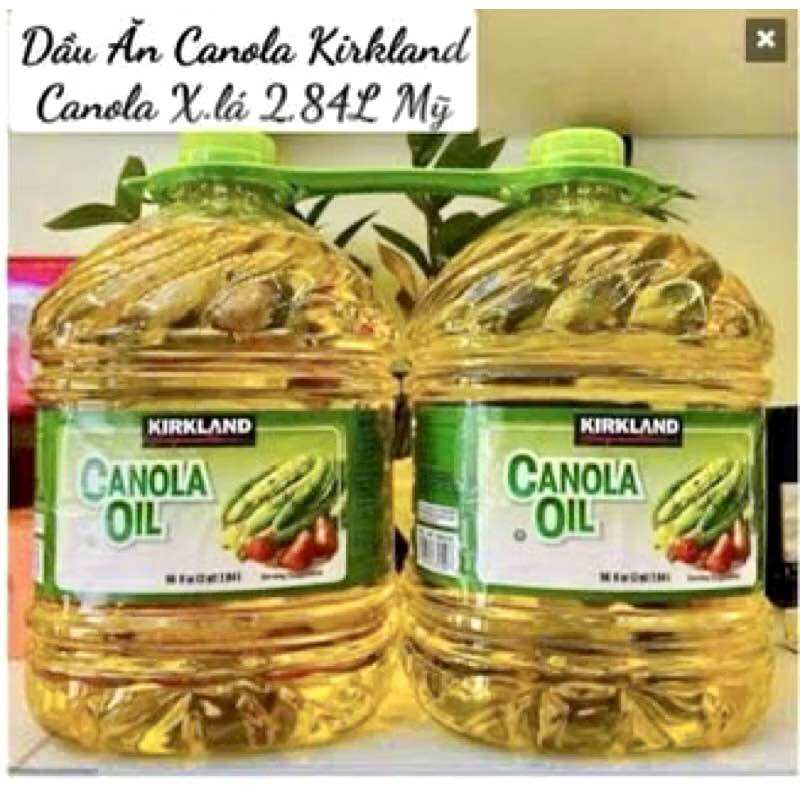 [HSD 06/2026] Dầu ăn hạt cải Kirkland Signature Canola Oil 2.84L từ MỸ