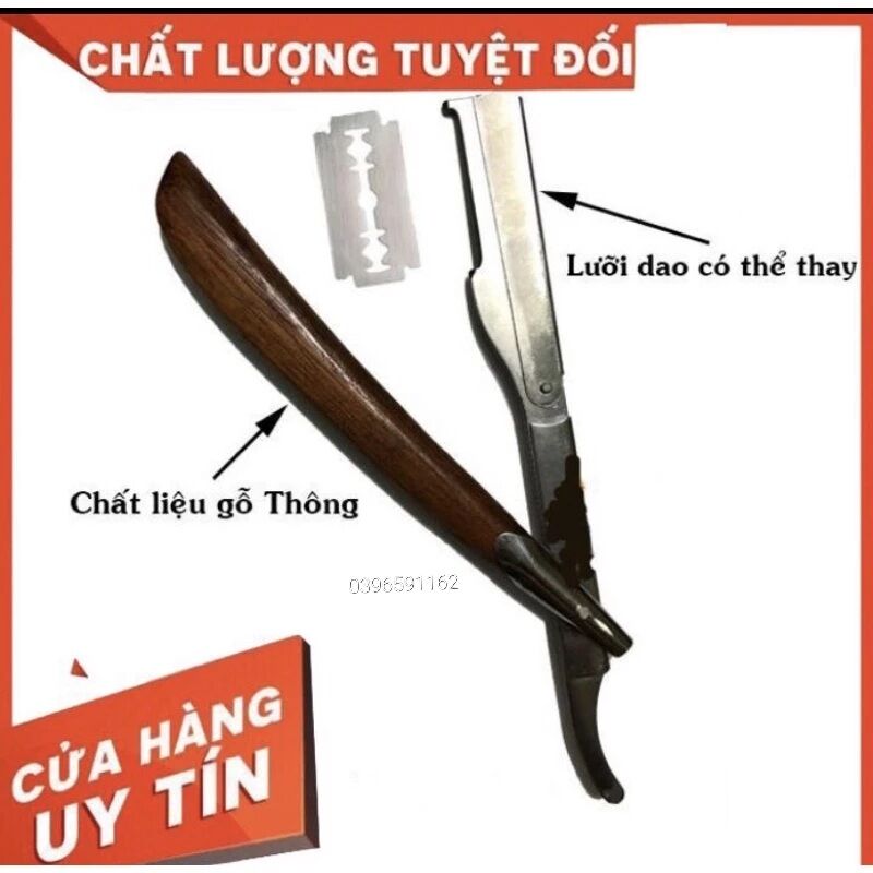 Cán dao cạo gỗ ,lưỡi dao lam đa năng