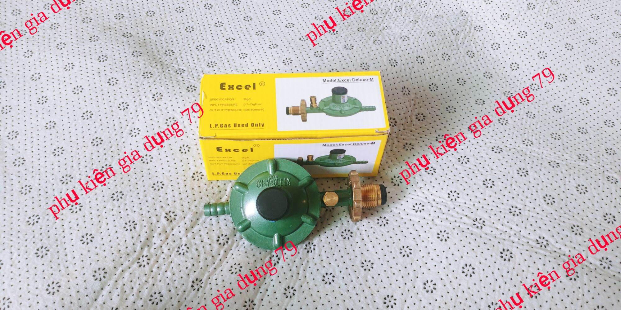 Van gas gia đình, điều áp và ngắt gas tự động khi có sự cố.