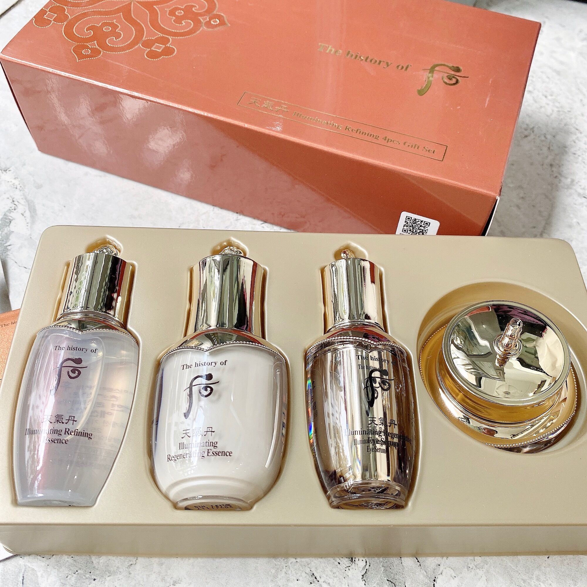 Bộ set tái sinh da siêu hót whoo radiant 4 món