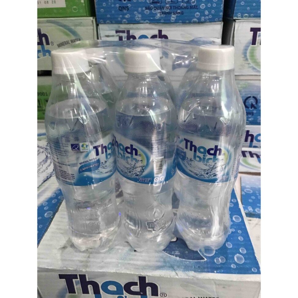 Nước khoáng mặn có gas thạch bích - lốc 6 chai × 480ml