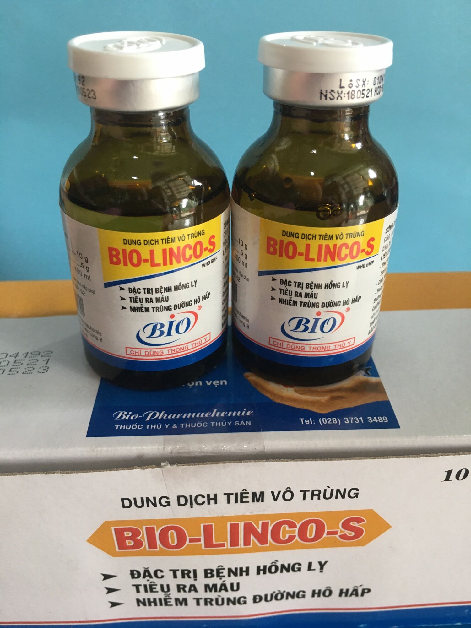 Bio- lincos 20ml khò khè, sổ mũi, sưng phù đầu.