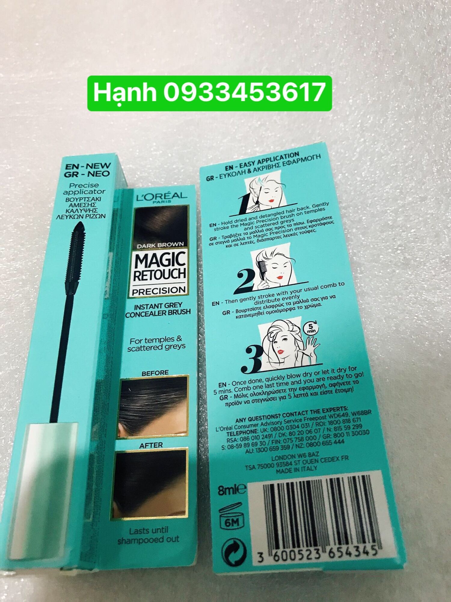 Cọ che tóc bạc tạm thời Magic retouch
