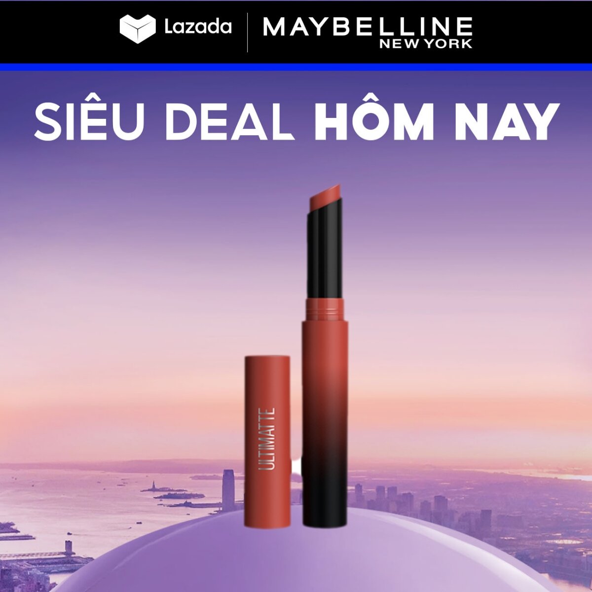 Son Lì Mịn Môi Siêu Nhẹ Cao Cấp Maybelline New York Color Sensational Ultimatte 1.7g