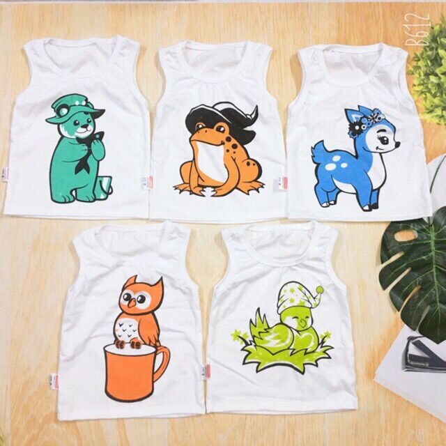 Combo 5 áo ba lỗ cho bé