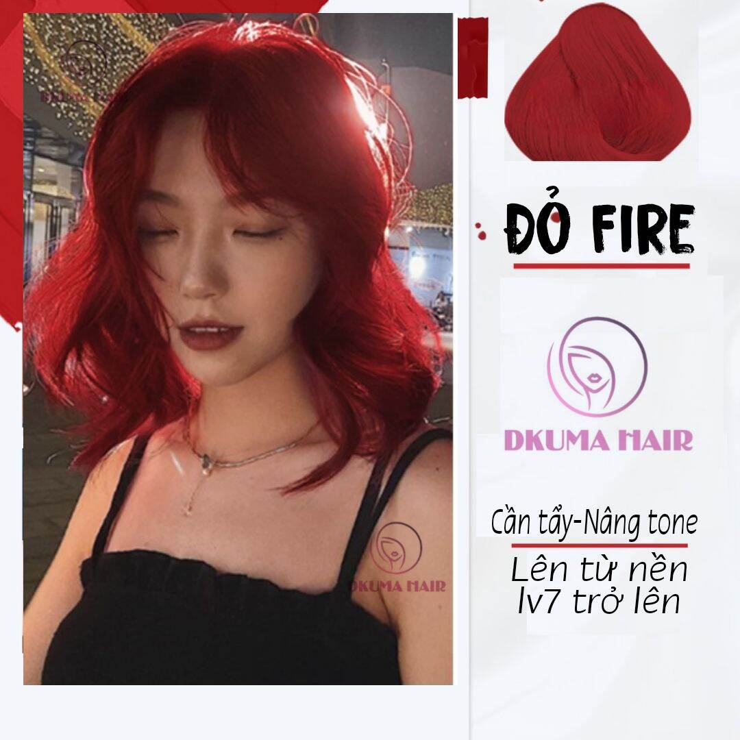 Màu nhuộm đỏ fire dkumahair
