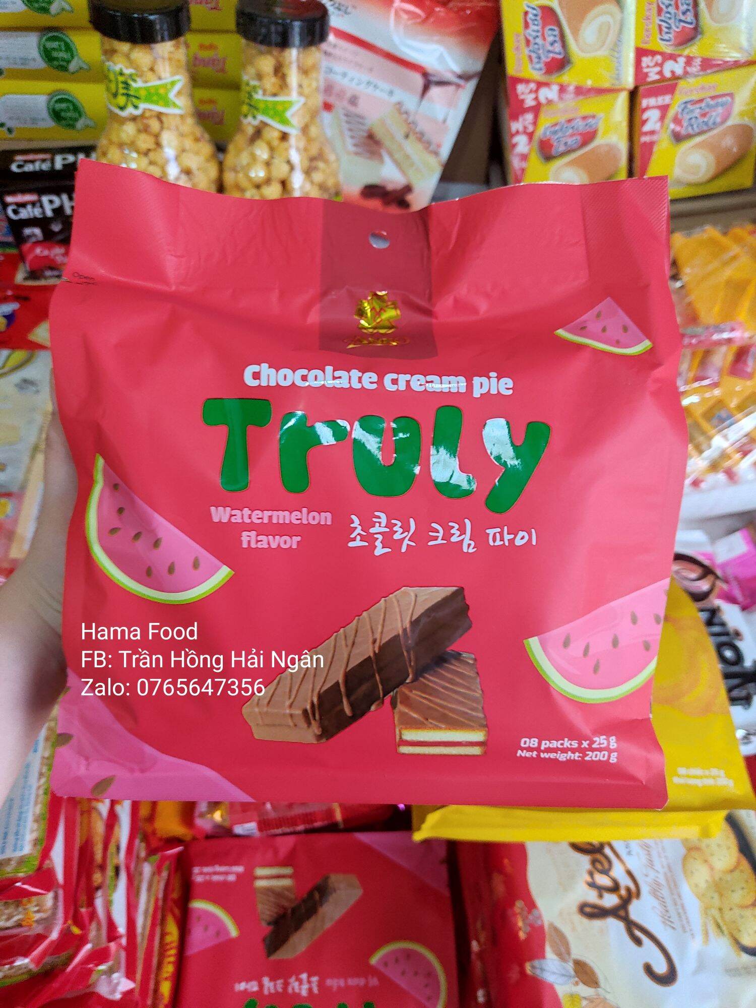 Bánh bông lan mềm phủ chocolate Truly
