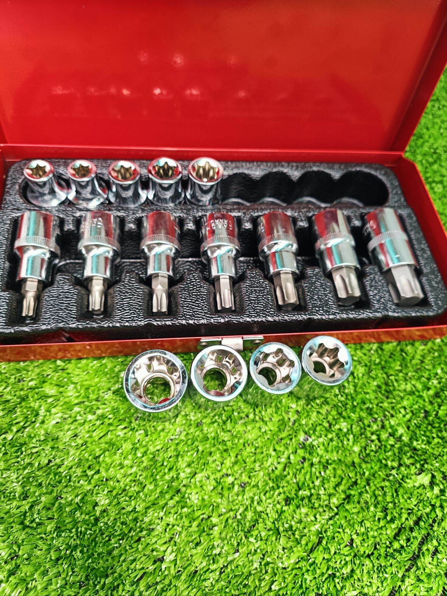 bộ típ E  và típ bông 16 chi tiết 1/2 cao cấp
