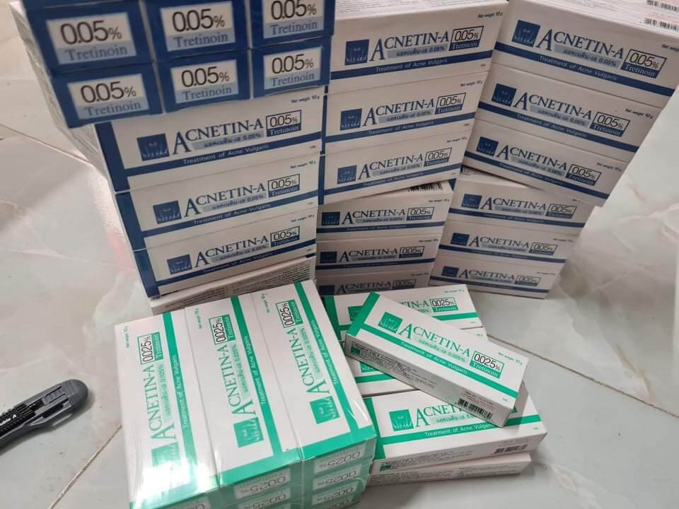 Kem bôi Acnetina -A 0.05% mẫu mới ( Cam kết chính hãng 100%)