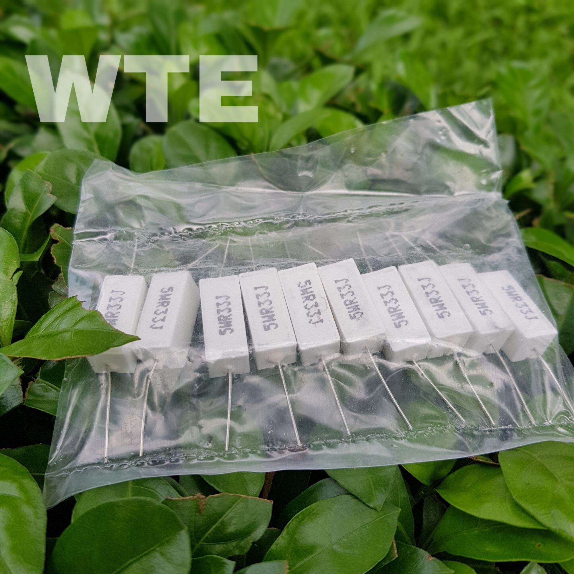 Trở sứ  5w 0,33 ôm dáng nằm