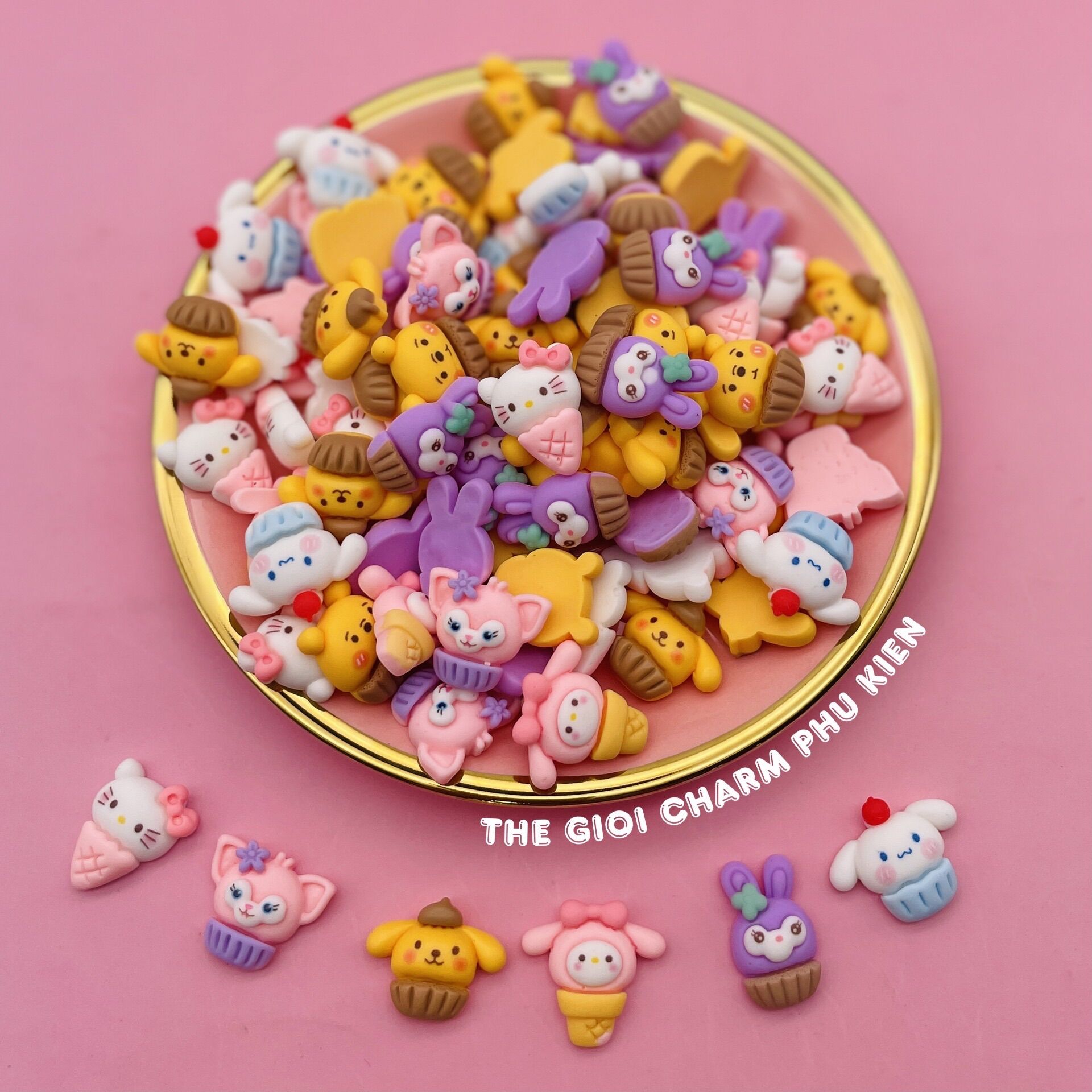 Set 100 charm THEO MẪU đẹp xinh