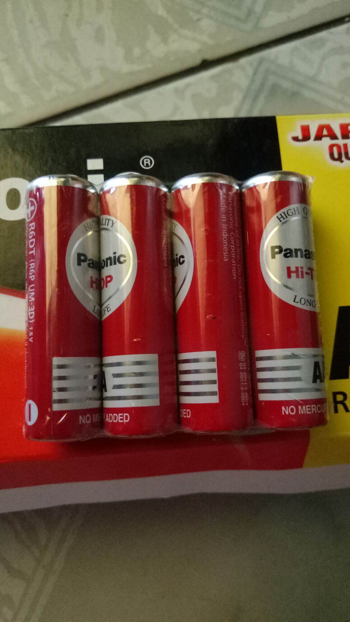 Pin AA panasonic JAPAN pin tiểu R6DT-4V ( vỉ 4 viên màu đỏ)