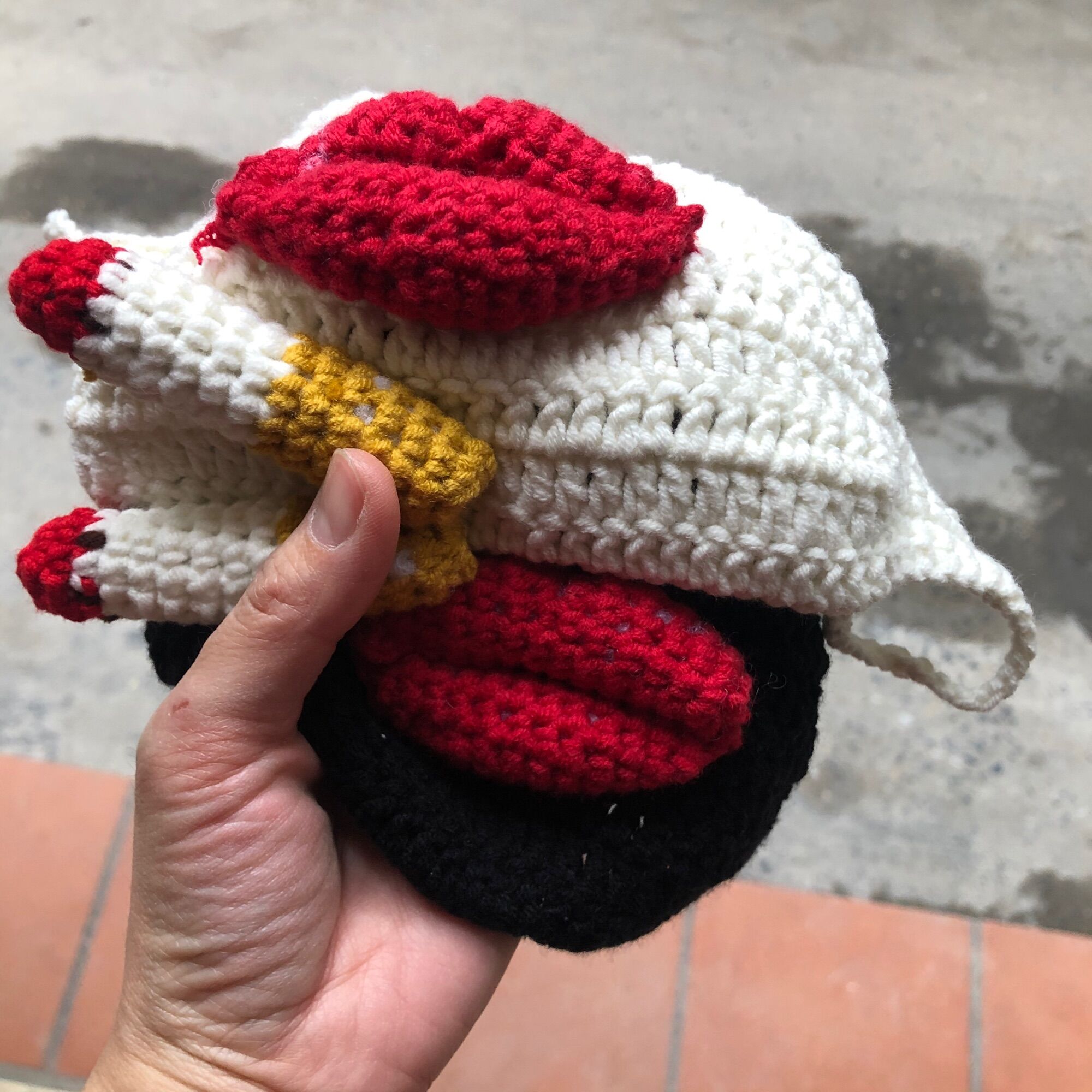 Khẩu trang handmade đôi môi kèm điếu giả