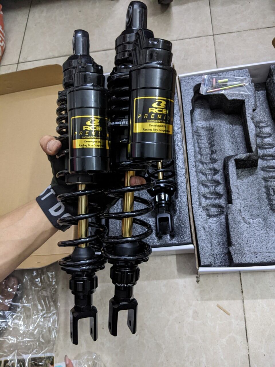 [HCM]phuộc Nitron/rcb bình dầu dành riêng cho SH Việt Nam