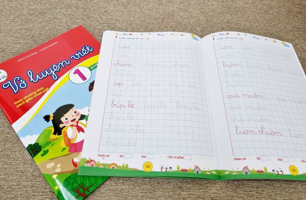 Combo 2 quyển vở luyện viết lớp 1