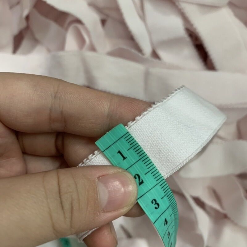 10 Mét Thun Mặt Mịn 2cm Hồng Nhạt Hàng Công Ty