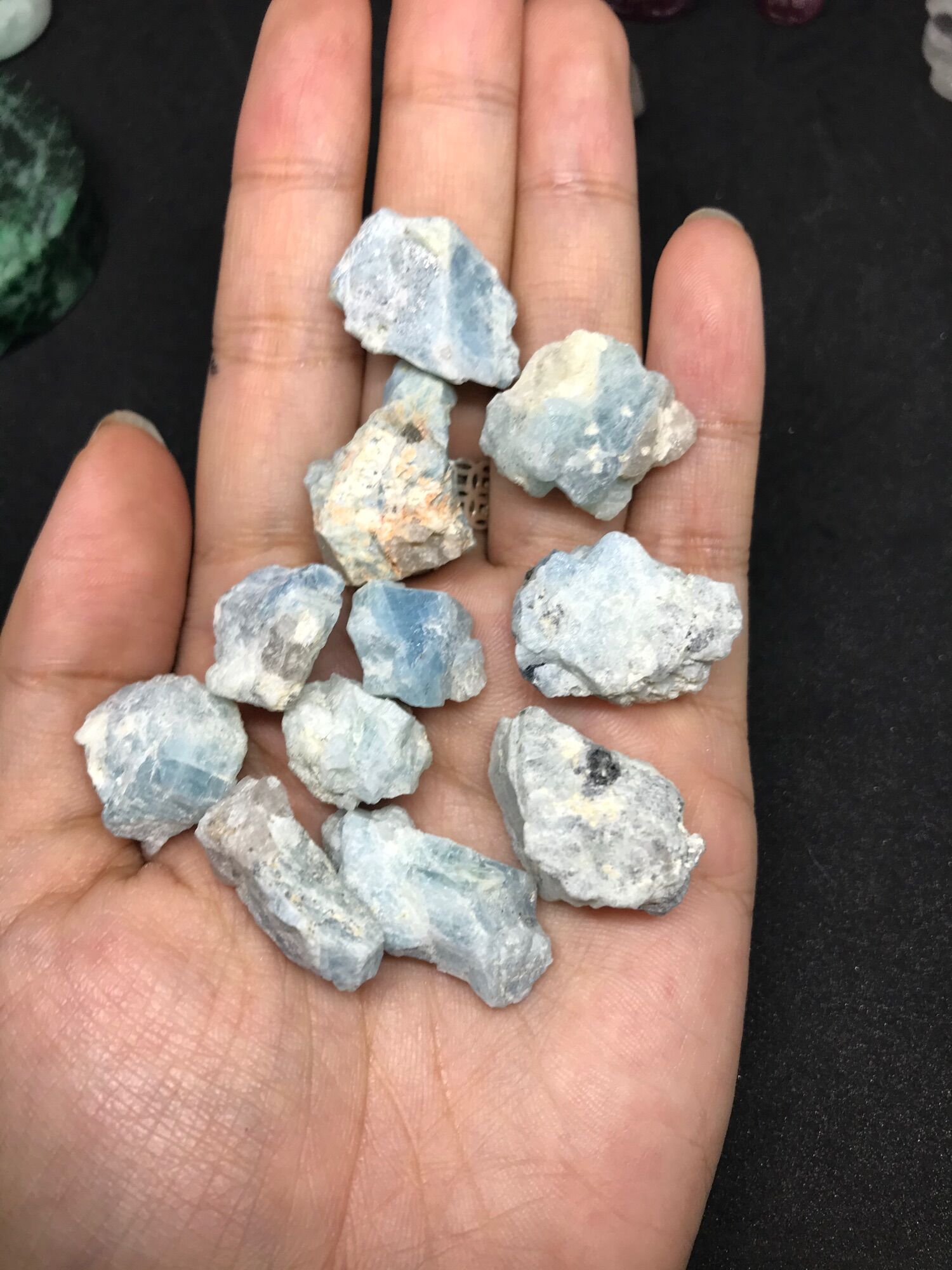 Set 30-50-100gam đá thanh tẩy Aquamarine thô