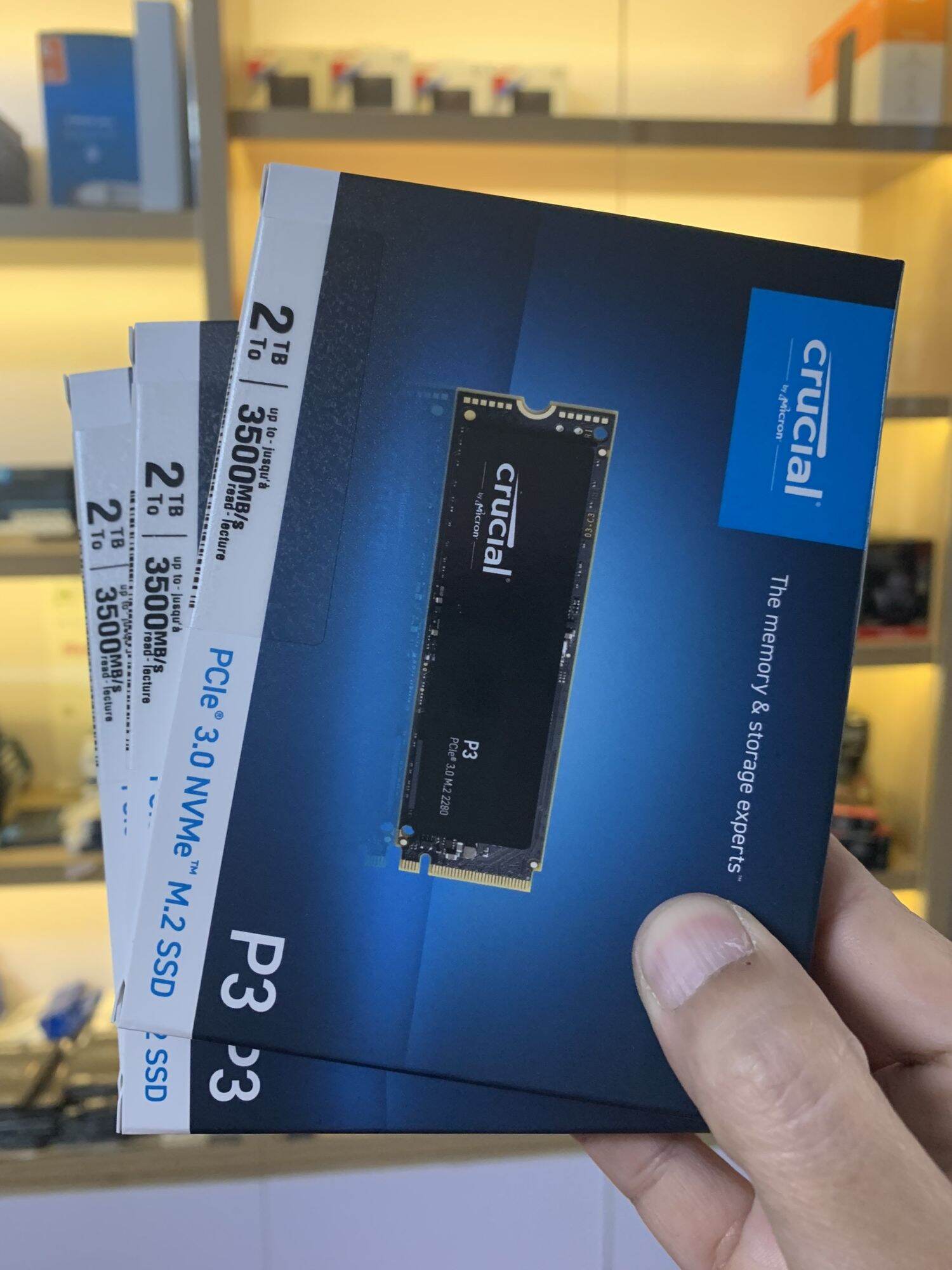 Ổ cứng SSD Crucial P3 1TB 2TB -NVMe Gen3 - Bảo hành 60 tháng